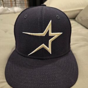 New Era Dark Blue Cap with Gold Star Design